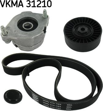 SKF VKMA 31210 - Поликлиновый ременный комплект abcparts.ee