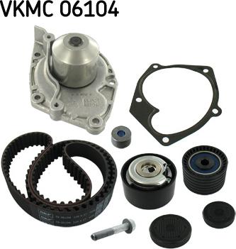 SKF VKMC 06104 - Водяной насос + комплект зубчатого ремня ГРМ abcparts.ee