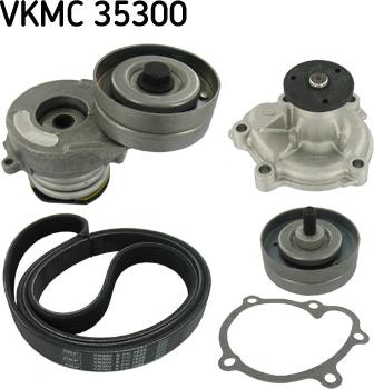SKF VKMC 35300 - Водяной насос + комплект ручейковых ремней abcparts.ee