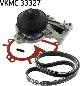SKF VKMC 33327 - Водяной насос + комплект ручейковых ремней abcparts.ee