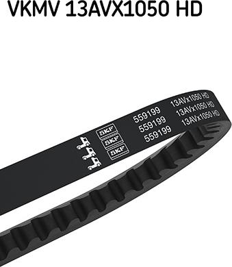 SKF VKMV 13AVX1050 HD - Клиновой ремень, поперечные рёбра abcparts.ee
