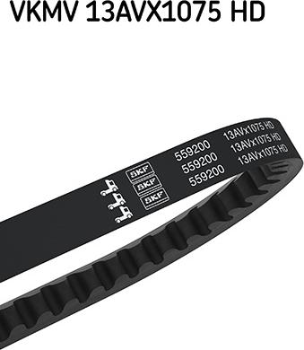 SKF VKMV 13AVX1075 HD - Клиновой ремень, поперечные рёбра abcparts.ee