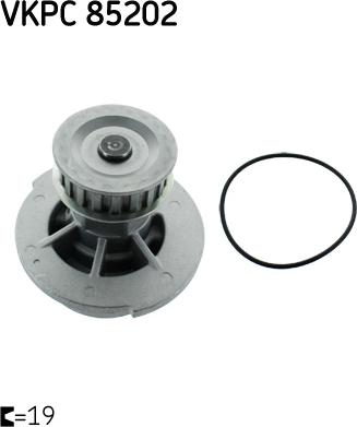 SKF VKPC 85202 - Водяной насос abcparts.ee