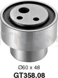 SNR GT358.08 - Натяжной ролик, зубчатый ремень ГРМ abcparts.ee