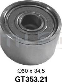 SNR GT353.21 - Натяжной ролик, зубчатый ремень ГРМ abcparts.ee