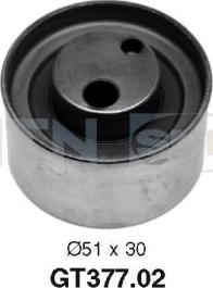 SNR GT377.02 - Натяжной ролик, зубчатый ремень ГРМ abcparts.ee