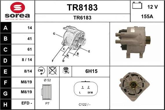 SNRA TR8183 - Генератор abcparts.ee
