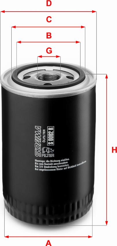 Sofima S 0002 R - Масляный фильтр abcparts.ee