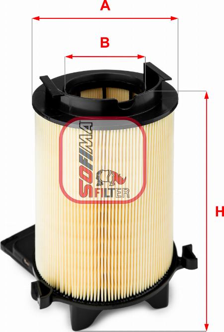 Sofima S 0212 A - Воздушный фильтр двигателя abcparts.ee