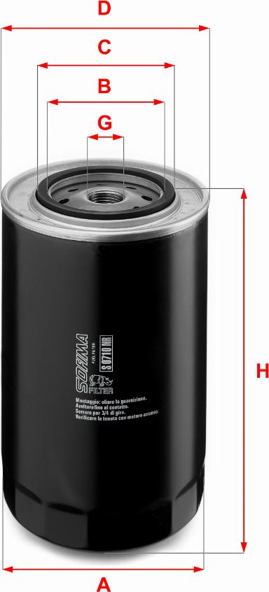 Sofima S 0710 NR - Топливный фильтр abcparts.ee