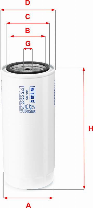 Sofima S 8110 NR - Топливный фильтр abcparts.ee