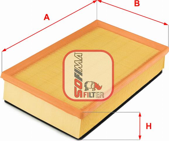 Sofima S 3647 A - Воздушный фильтр двигателя abcparts.ee