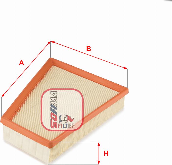Sofima S 3663 A - Воздушный фильтр двигателя abcparts.ee