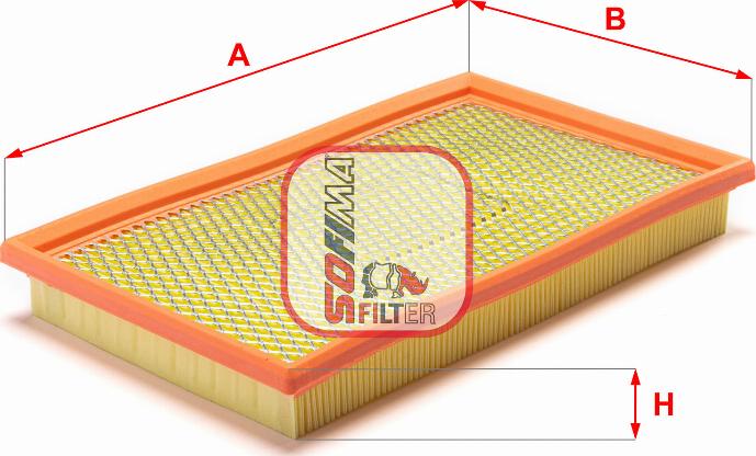Sofima S 3316 A - Воздушный фильтр двигателя abcparts.ee