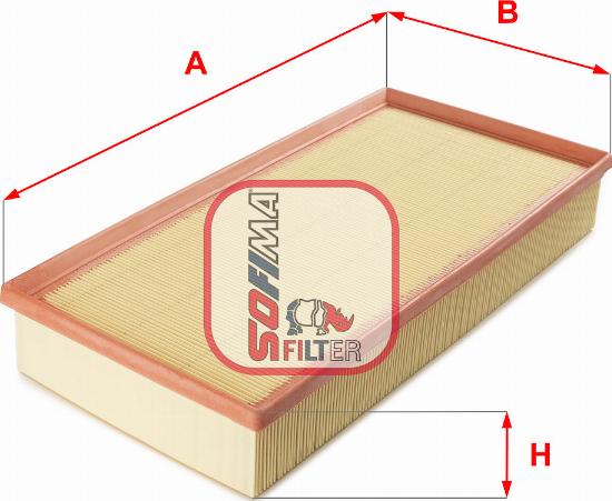Sofima S 3329 A - Воздушный фильтр двигателя abcparts.ee
