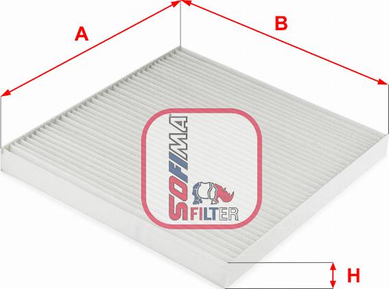 Sofima S 3327 C - Фильтр воздуха в салоне abcparts.ee