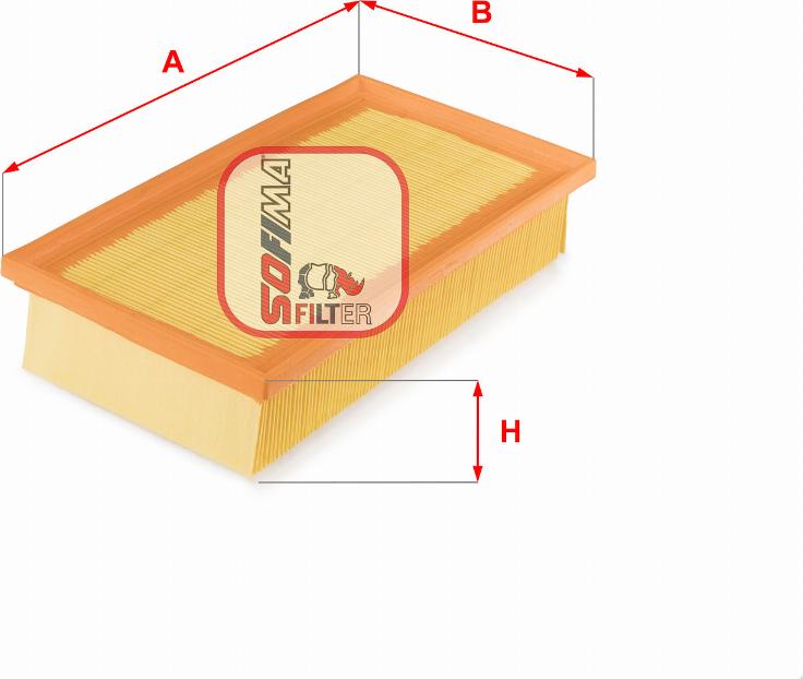 Sofima S 3717 A - Воздушный фильтр двигателя abcparts.ee