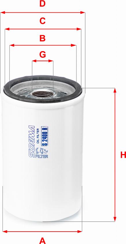 Sofima S 2400 R - Масляный фильтр abcparts.ee
