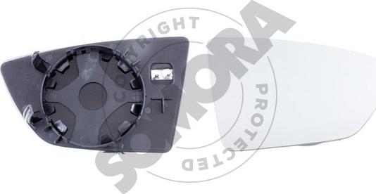 Somora 281455G - Зеркальное стекло, наружное зеркало abcparts.ee