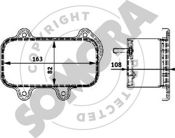 Somora 231065 - Масляный радиатор, двигательное масло abcparts.ee