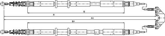 SONOVA CM12560 - Тросик, cтояночный тормоз abcparts.ee