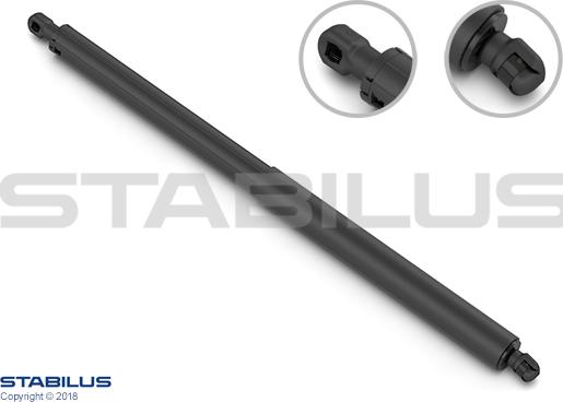 STABILUS 834133 - Газовая пружина, упор abcparts.ee