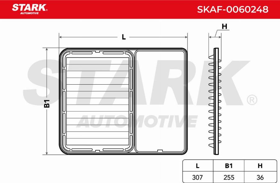 Stark SKAF-0060248 - Воздушный фильтр двигателя abcparts.ee