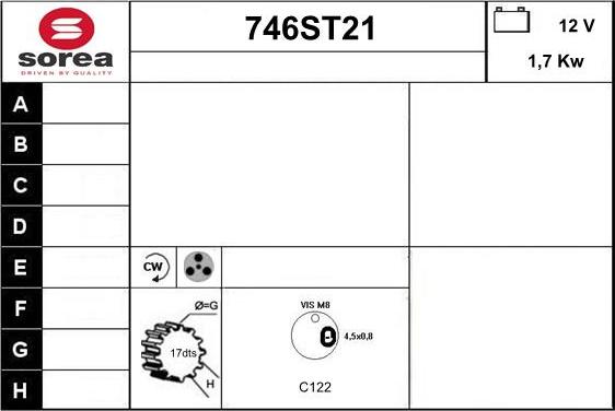 STARTCAR 746ST21 - Стартер abcparts.ee