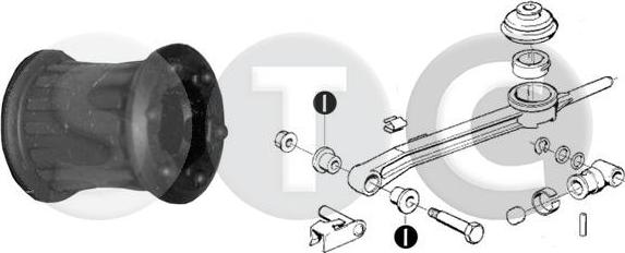 STC T405791 - Втулка, шток вилки переключения abcparts.ee