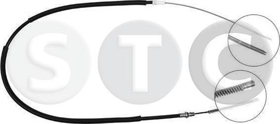 STC T480127 - Тросик, cтояночный тормоз abcparts.ee