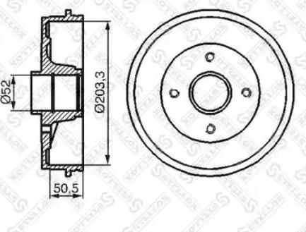 Stellox 6025-3912-SX - Тормозной барабан abcparts.ee
