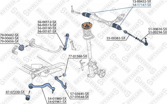 Stellox 14-17147-SX - Пыльник, рулевое управление abcparts.ee