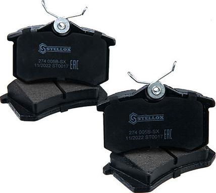 Stellox 1629 000B-SX - Тормозные колодки, дисковые, комплект abcparts.ee