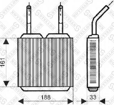 Stellox 10-35045-SX - Теплообменник, отопление салона abcparts.ee