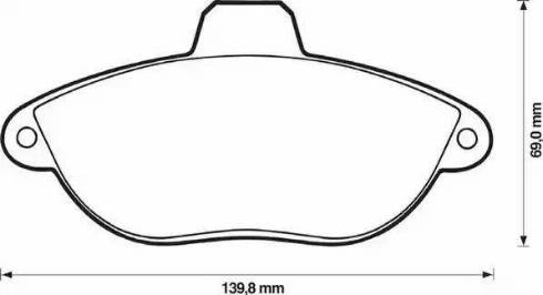 Stop 571843S - Тормозные колодки, дисковые, комплект abcparts.ee