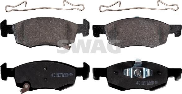 Swag 40 91 6907 - Тормозные колодки, дисковые, комплект abcparts.ee
