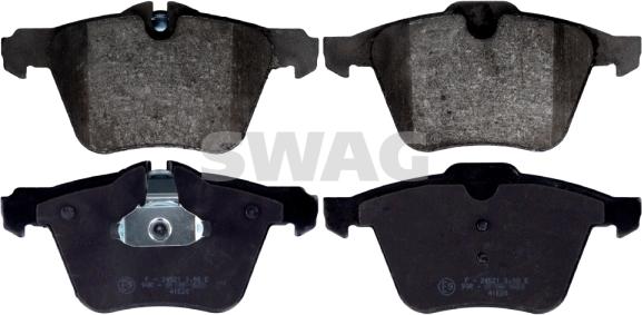Swag 55 11 6214 - Тормозные колодки, дисковые, комплект abcparts.ee