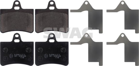 Swag 64 91 6832 - Тормозные колодки, дисковые, комплект abcparts.ee