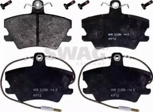 Swag 60 11 6195 - Тормозные колодки, дисковые, комплект abcparts.ee