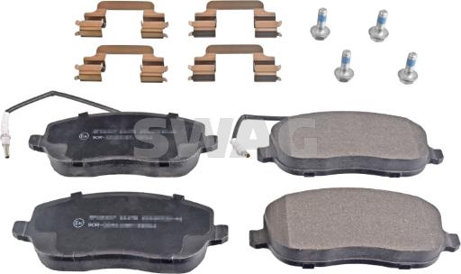 Swag 62 91 6827 - Тормозные колодки, дисковые, комплект abcparts.ee