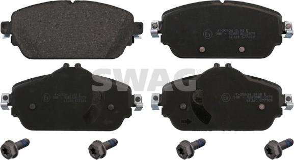 Swag 10 91 6988 - Тормозные колодки, дисковые, комплект abcparts.ee