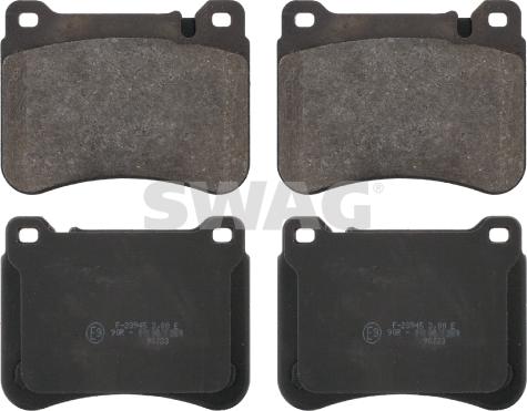 Swag 10 91 6751 - Тормозные колодки, дисковые, комплект abcparts.ee