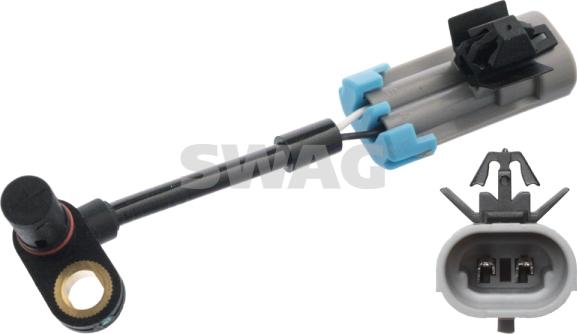 Swag 89 10 6652 - ABS датчик, частота вращения колеса abcparts.ee