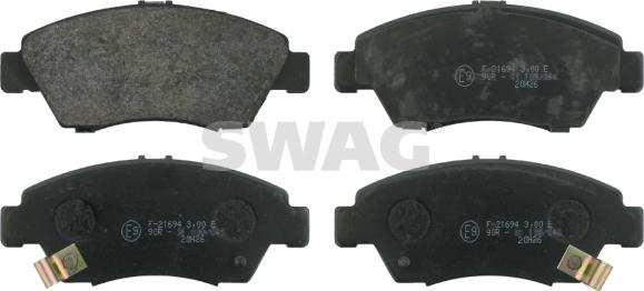 Swag 85 91 6305 - Тормозные колодки, дисковые, комплект abcparts.ee