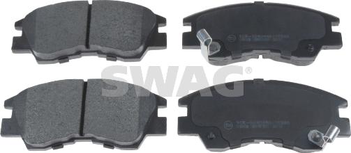 Swag 80 91 6128 - Тормозные колодки, дисковые, комплект abcparts.ee
