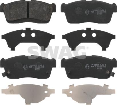 Swag 88 91 6662 - Тормозные колодки, дисковые, комплект abcparts.ee