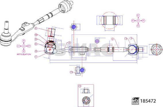 Swag 33 10 9934 - Рулевая тяга abcparts.ee