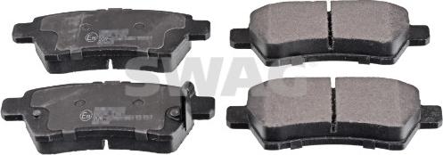 Swag 33 10 6349 - Тормозные колодки, дисковые, комплект abcparts.ee