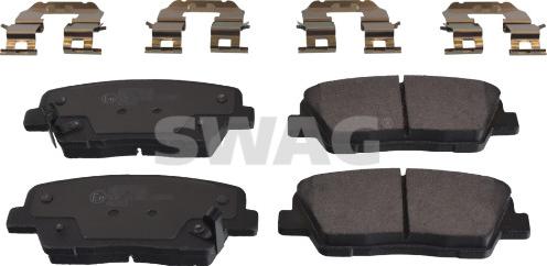 Swag 33 10 7139 - Тормозные колодки, дисковые, комплект abcparts.ee