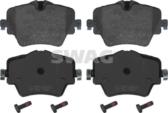 Swag 20 91 6908 - Тормозные колодки, дисковые, комплект abcparts.ee